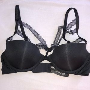 Black Padded Demi Adore Me Bra 34B